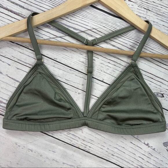 PINK Victoria's Secret green unlined bikini t-back - Picture 1 of 11